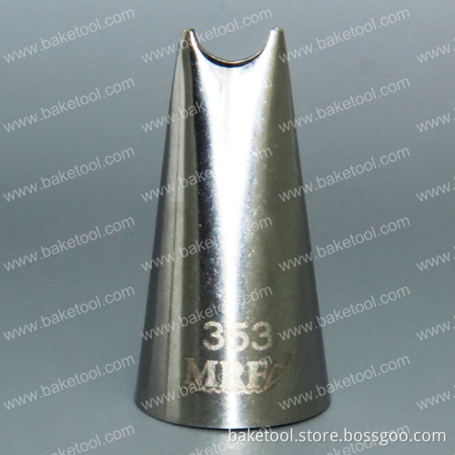 New Stainless steel cake decorating flower piping tips with high quality#S353